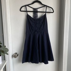 Abercrombie and Fitch navy razor back dress
